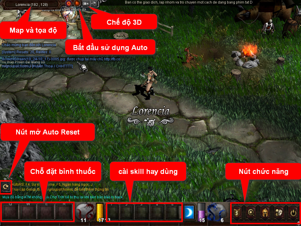 Chức năng chính của Game MU Hoàng Tộc