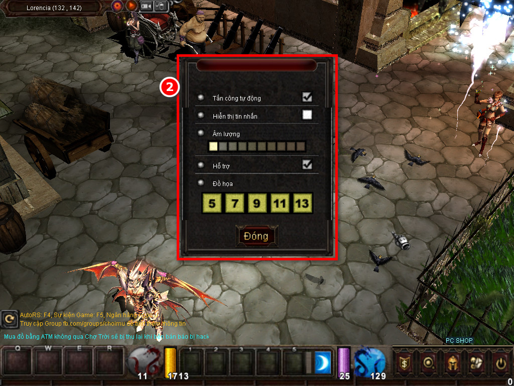 Chức năng chính của Game MU Hoàng Tộc
